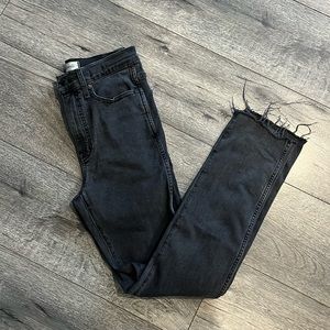Madewell Stovepipe Jeans, Black, size 25T, GUC